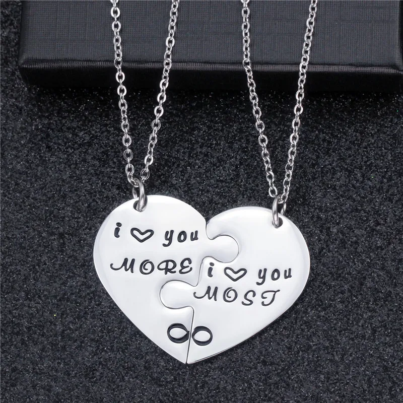 Couple Engraved Necklace