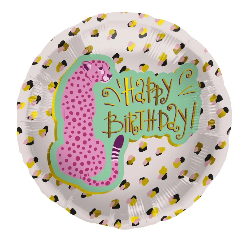 Geburtstagsballon "Happy Birthday" Gepard