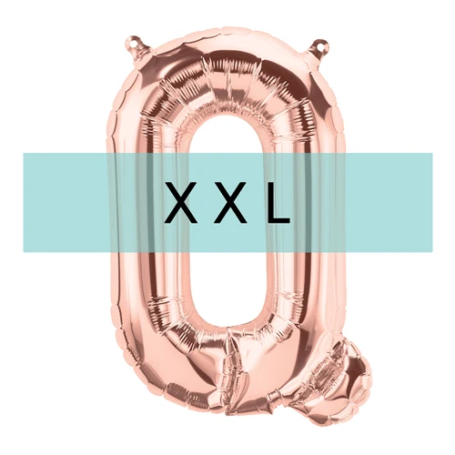 Buchstaben Ballon Q XXL Roségold