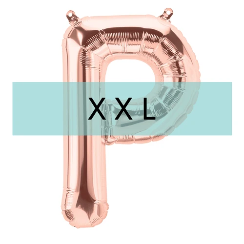Buchstaben Ballon P XXL Roségold