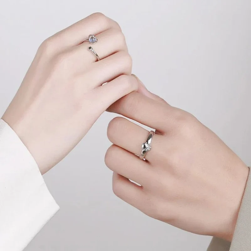 Ring Planet Und Astronaut 2Pcs
