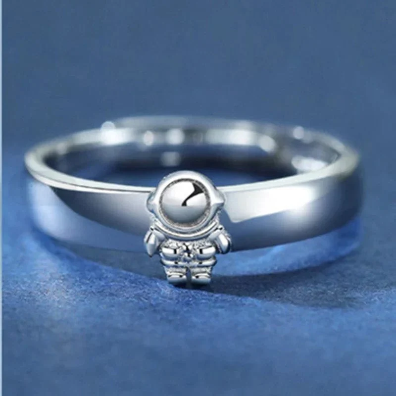 Ring Planet Und Astronaut 2Pcs