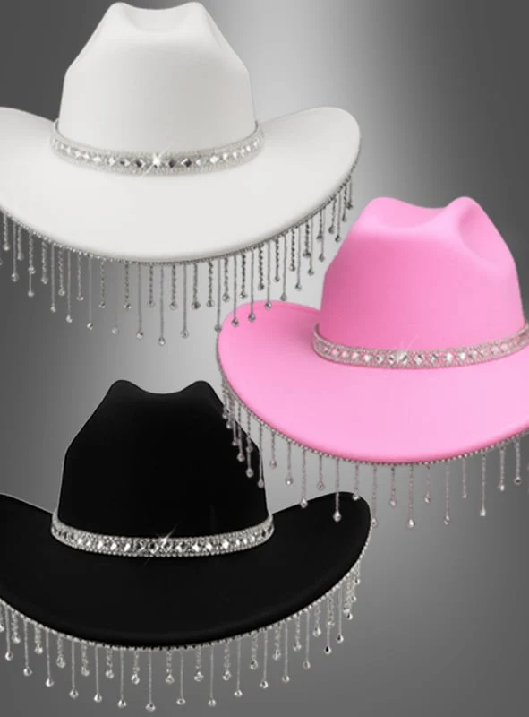 Cowboy Hut mit funkelndem Strass