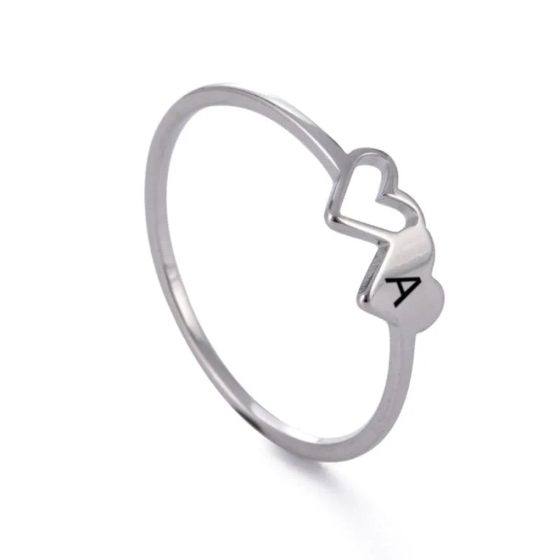 Ring Buchstabe Herz