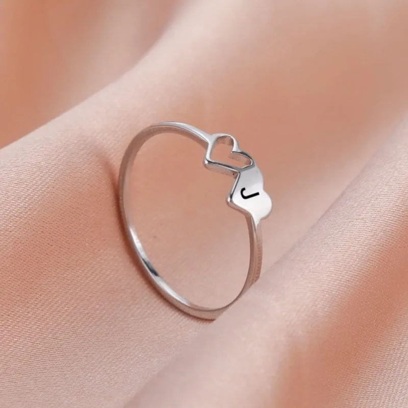 Ring Buchstabe Herz