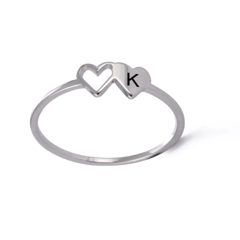 Ring Buchstabe Herz