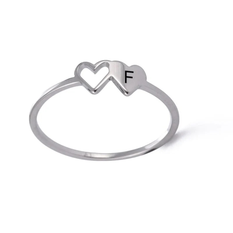Ring Buchstabe Herz