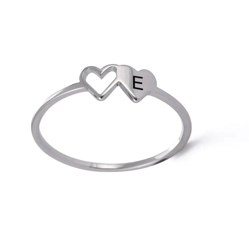 Ring Buchstabe Herz