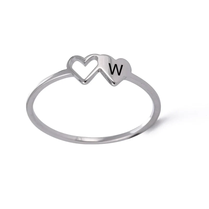 Ring Buchstabe Herz