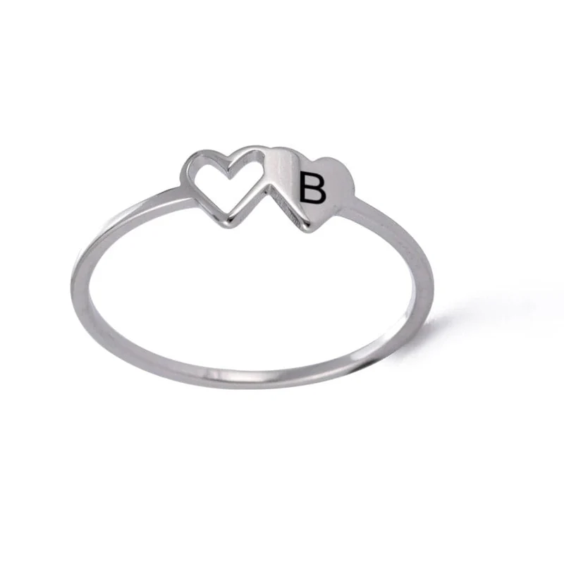Ring Buchstabe Herz
