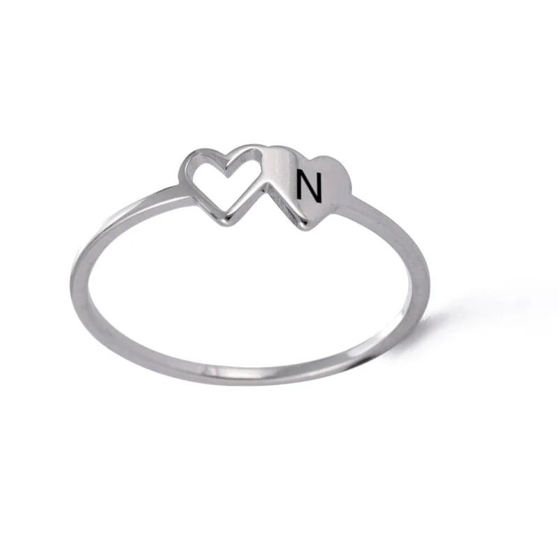 Ring Buchstabe Herz