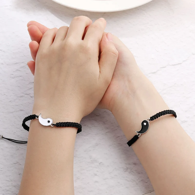 Yin Yang Matching Bracelets