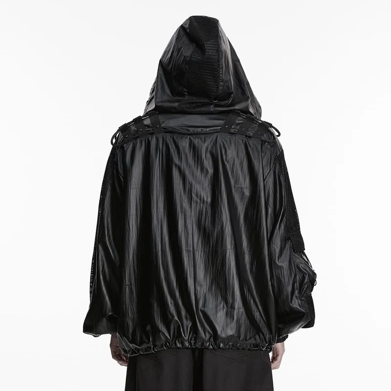 Punk-Minimalistische Herren-Kapuzenjacke