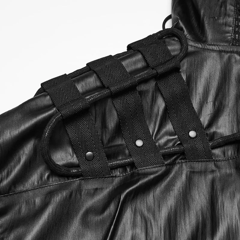 Punk-Minimalistische Herren-Kapuzenjacke