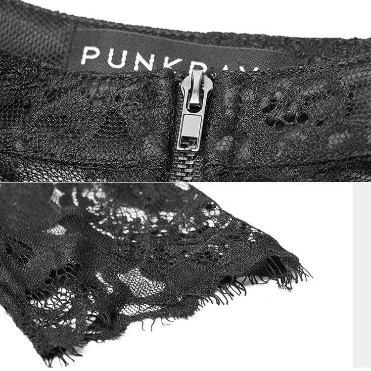 Damen Goth Floral Lace kurze Jacken