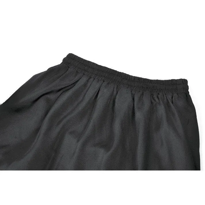 Gothic-Maxirock mit Rüschen und Spitze für Damen, schwarz-rot