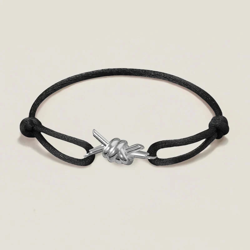 Partner Armband Leder Schwarz