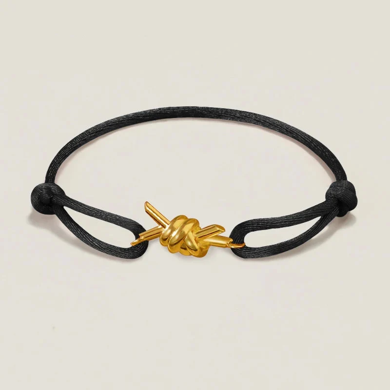 Partner Armband Leder Schwarz