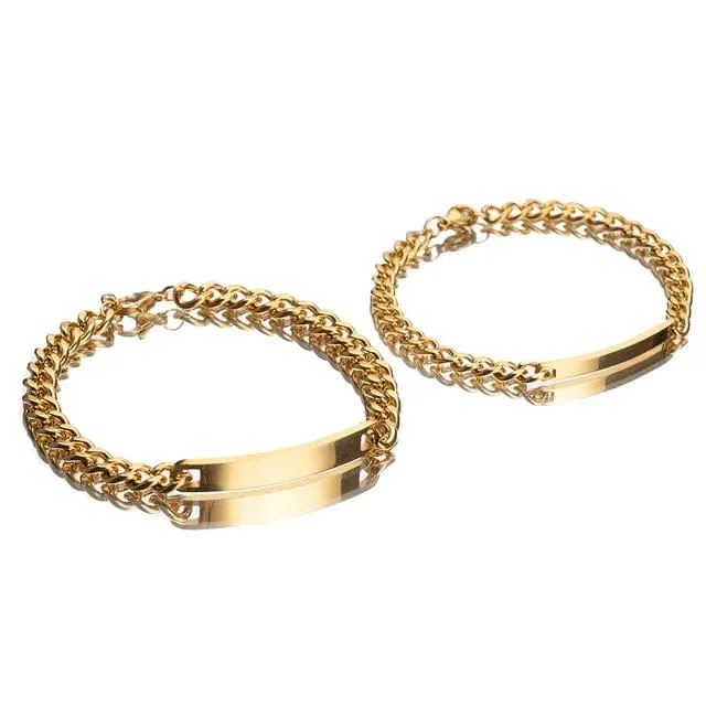 Valentinstagsgeschenk Armband Paar (Gravur)