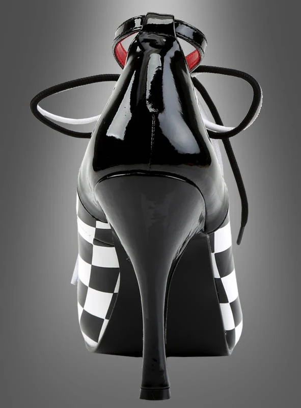 Harlekin Schachbrett Schuhe Clown