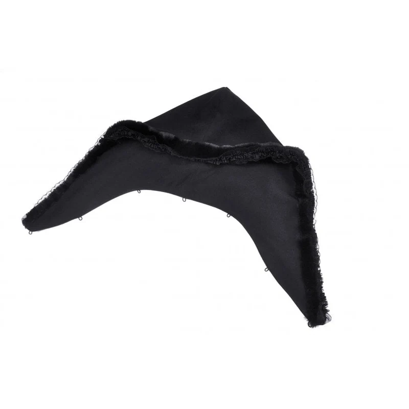 Gothic-Wollmantel mit hohem/niedrigem Schwalbenschwanz und Kapuze für Damen