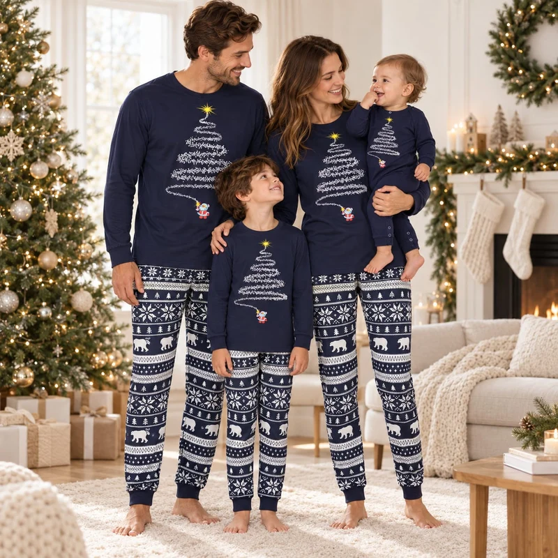Matching Pyjama Noel Couple