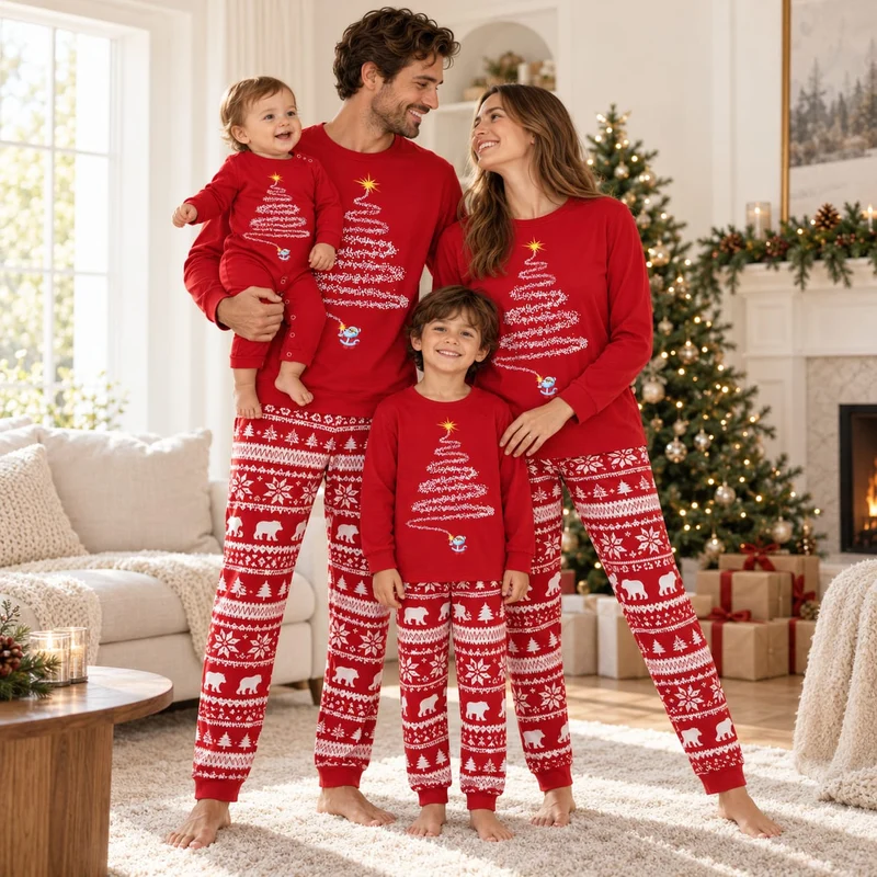 Matching Pyjama Noel Couple