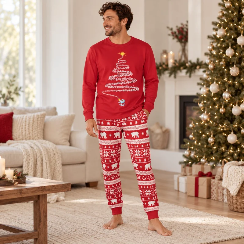 Matching Pyjama Noel Couple