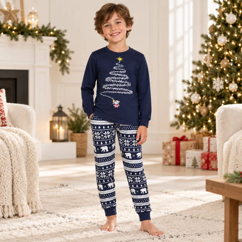 Matching Pyjama Noel Couple