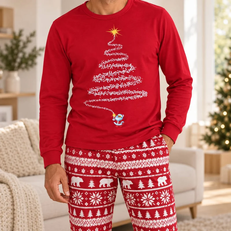 Matching Pyjama Noel Couple