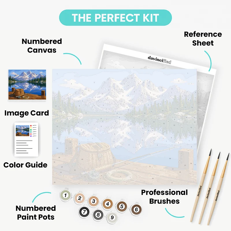 Alpine Dock & Creel - Paint by Numbers Kit
