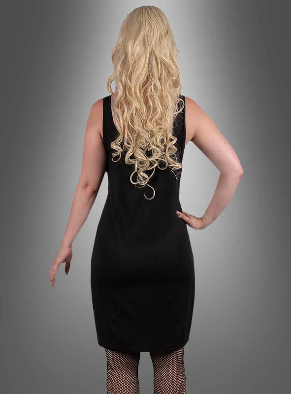 Figurbetontes schwarzes Kleid Stretch
