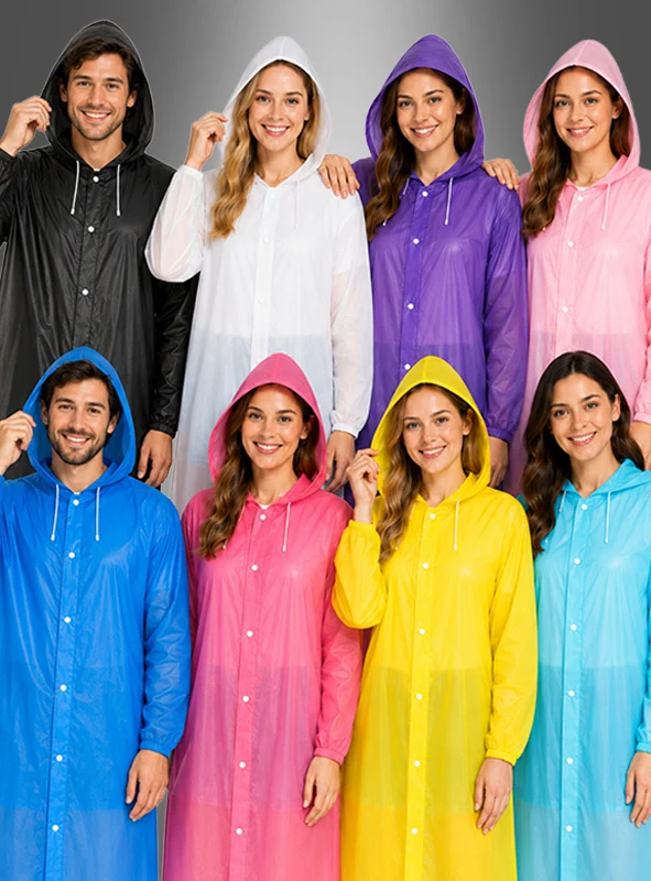 Langer Regenmantel wetterfest