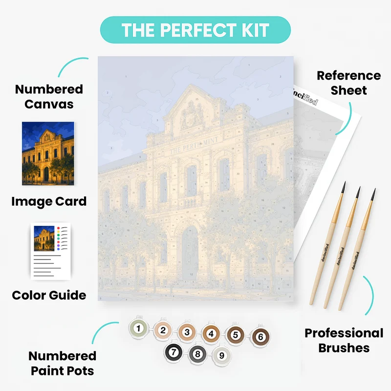 Perth Mint at Dusk - Paint by Numbers Kit