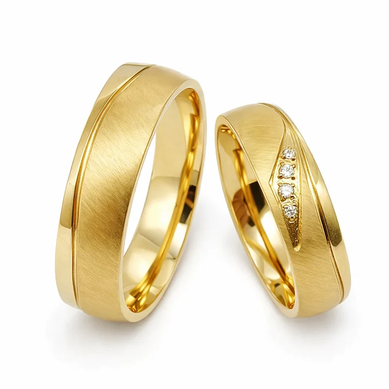 Husband Wife Marriage Wedding Ring Designs For Couple