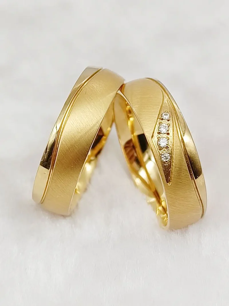 Husband Wife Marriage Wedding Ring Designs For Couple
