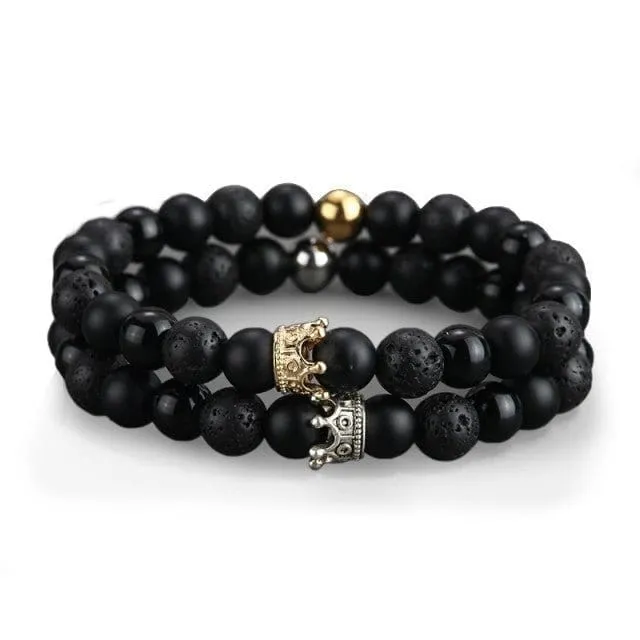 Partnerarmband Schwarz
