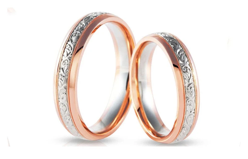 Trauring Frau Roségold Silber