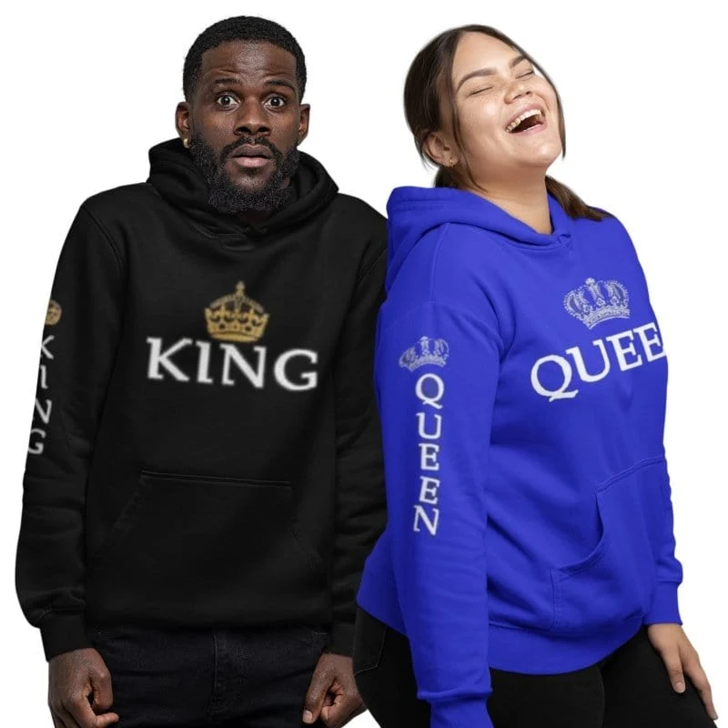 King Queen Hoodies