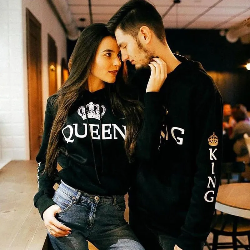 King Queen Hoodies