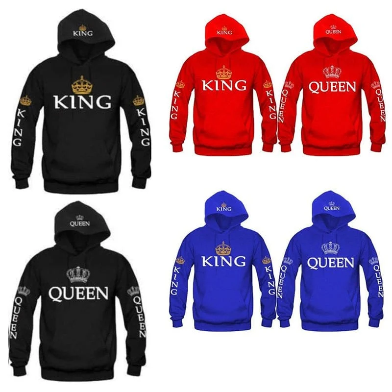 King Queen Hoodies