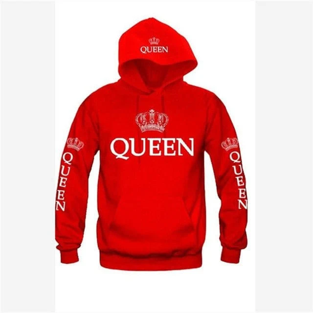 King Queen Hoodies