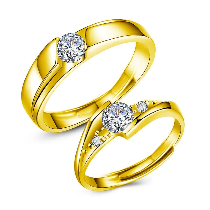 Couple Promise Rings Gold