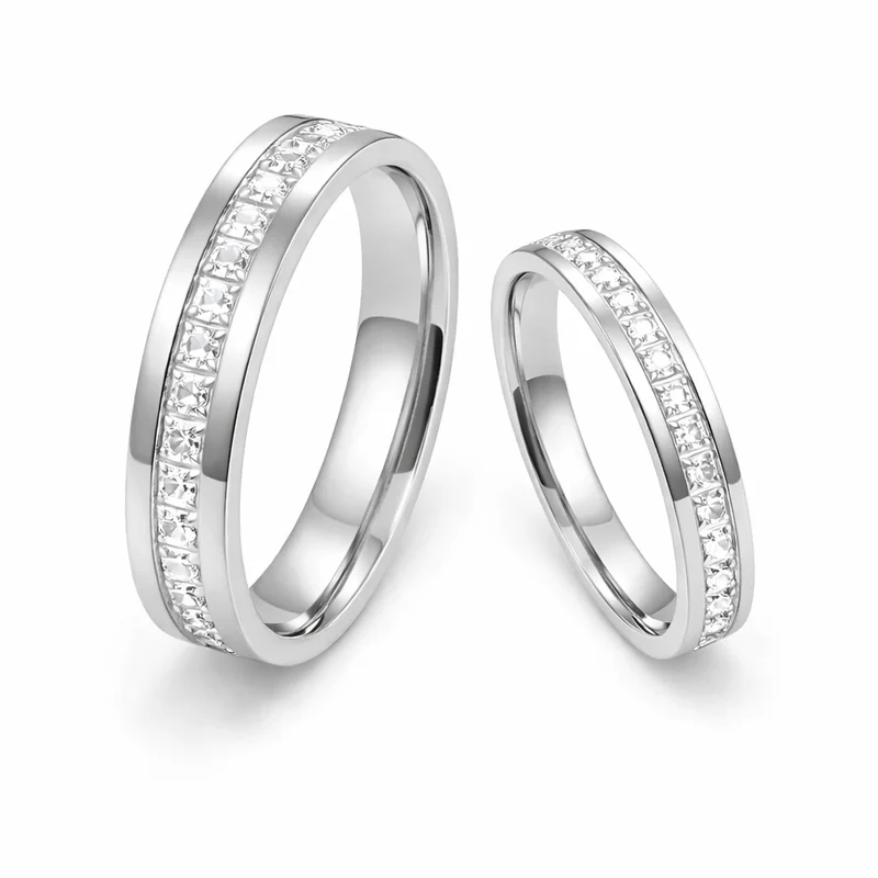 Platinum Couple Wedding Rings