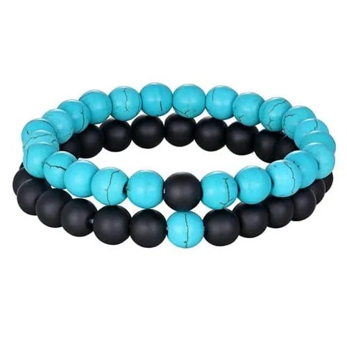Doppeltes Armband Aus Onyx