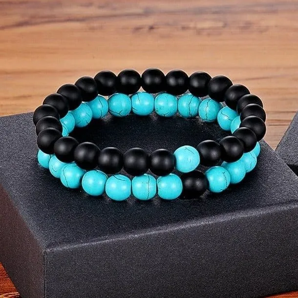 Doppeltes Armband Aus Onyx