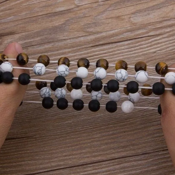 Doppeltes Armband Aus Onyx