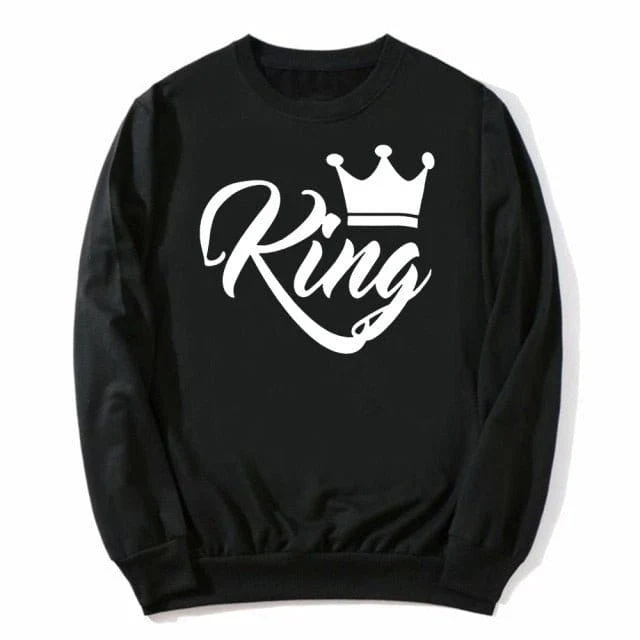 Pullover Paar King Und Queen