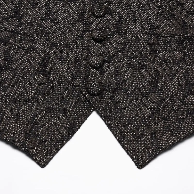 Gothic-Retro-Jacquard-Weste für Herren