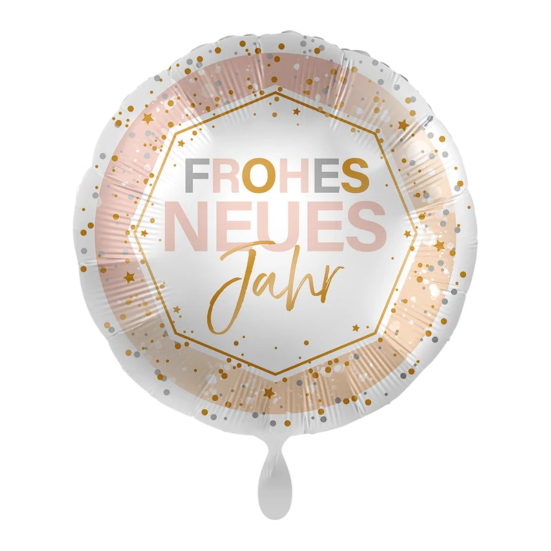 Rund-Folienballon "Frohes neues Jahr"